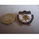 SPEEDWAY - IPSWICH 1979 GILT BADGE