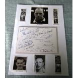 MANCHESTER UNITED AUTOGRAPH PAGE MID 1950'S