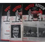 1955-56 MANCHESTER UNITED V LUTON, BLACKPOOL & NEWCASTLE