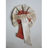 SUNDERLAND - 1937 FA CUP FINAL ROSETTE