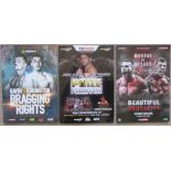 BOXING PROGRAMMES X 3