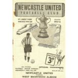 1951/52 NEWCASTLE UNITED V WEST BROMWICH ALBION W.B.A