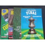 MANCHESTER UNITED F A CUP FINAL PROGRAMMES X 4