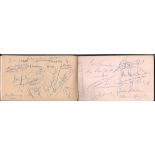 1960 ENGLAND V SPAIN AUTOGRAPHS X 22 ALSO SIGNED BY MONTGOMERY OF ALAMEIN