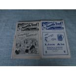 PRESTON - COLLECTION OF 1950' & 60'S HOME PROGRAMMES X 10