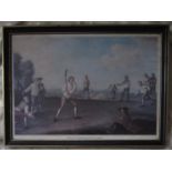 CRICKET - AT THE ARTILLERY GROUND 1743 BY FRANCIS HAYMAN