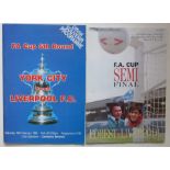 LIVERPOOL - 1988 FA CUP S/F & 1985 YORK V LIVERPOOL FA CUP BOTH MULTI SIGNED