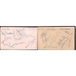 VALENCIA V WOLVES AUTOGRAPHS 1957