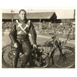 SPEEDWAY - MALCOLM CRAVEN WEST HAM HAND SIGNED PHOTOGRAPH