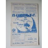 1952-53 BURY V LEEDS UNITED