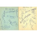 1940/50'S AUTOGRAPHS VILLA BIRMINGHAM SUNDERLAND INC. SHACKLETON