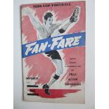 1954-55 FANFARE COVERING WEST BROMWICH ALBION, ASTON VILLA & BIRMINGHAM CITY