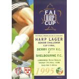 1995 IRISH CUP FINAL DERRY CITY V SHELBOURNE @ DUBLIN