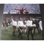 FULHAM - HAND SIGNED PHOTOGRAPHS RELATING TO THE 1975 FA CUP RUN X 2