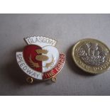 SPEEDWAY - GLASGOW GILT BADGE