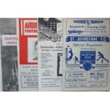 THIRD LANARK AWAY PROGRAMMES 1960'S X 4