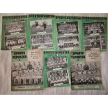 1940'S SPORTS REPORTER'S CHELSEA LUTON EVERTON VILLA WEST HAM BLACKPOOL STOKE ETC.