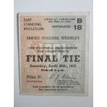 1951 FA CUP FINAL BLACKPOOL V NEWCASTLE TICKET