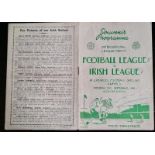 1948 LIVERPOOL. - FOOTBALL LEAGUE v IRISH LEAGUE