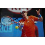 TENNIS - ANDY MURRAY AUTOGRAPHED PHOTO WITH COA