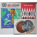 WORLD CUP 19666 OFFICIAL BROCHURE + TWO BIRMINGHAM PUBLICATIONS