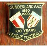 SUNDERLAND - 100 YEARS OF LEAGUE FOOTBALL 1990 BADGE
