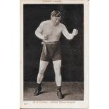 BOXING - VINTAGE POSTCARD OF BRITISH HEAVY WEIGHT P.O CURRAN