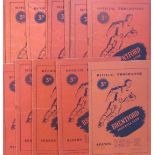 BRENTFORD - COLLECTION OF EARLY 1950'S HOME PROGRAMMES x 14