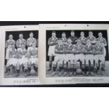 1933-34 HIBERNIAN & ST JOHNSTONE TEAM PICTURES ISSUED BY THE SUNDAY POST