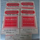 CHARLTON - 12 HOME PROGRAMMES FROM 1955-56 SEASON