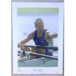 ROWING / OLYMPICS - STEVE REDGRAVE LIMITED EDITION HAND SIGNED PRINT