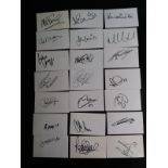 WOLVES AUTOGRAPHS ON WHITE CARDS X 21