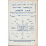 1931-32 SHEFFIELD WEDNESDAY V GRIMSBY