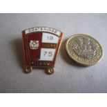 SPEEDWAY - 1975 COATBRIDGE GILT BADGE