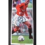 DAVID BECKHAM HAND SIGNED PICTURE - MANCHESTER UNITED