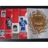 BOXING - COLLECTION OF JOHN CONTEH FIGHT PROGRAMMES