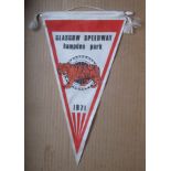 SPEEDWAY - 1971 GLASGOW HAMPDEN PARK PENNANT