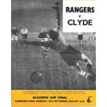 1958-59 RANGERS V CLYDE GLASGOW CUP FINAL