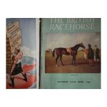 HORSE RACING - THE BRITISH RACEHORSE MAGAZINE 1949 IN BINDER