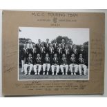 CRICKET - MCC 1954-55 TOUR OF AUSTRALIA & N.ZEALAND ORIGINAL PHOTO AUTOGRAPHED BY 20