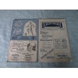 OLDHAM ATHLETIC - 2 X 1950'S PROGRAMMES HOME & AWAY ( STOKE AND PORT VALE )