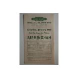 1949 ASTON VILLA V CARDIFF CITY FA CUP BRITISH RAIL HANDBILL