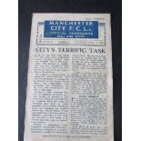 1944-45 MANCHESTER CITY V LIVERPOOL - WAR LGE CUP