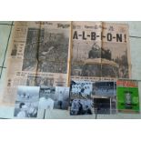 WEST BROMWICH ALBION 1968 FA CUP FINAL PAPER + PHOTOS .