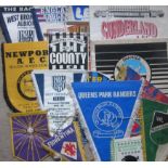 COLLECTION OF VINTAGE FOOTBALL PENNANTS X 39