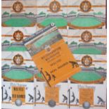 WOLVES COLLECTION OF PROGRAMMES V FOREIGN TEAMS ALL 1950'S X 10