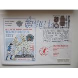 1972 MANCHESTER CITY V VALENCIA LTD EDITION POSTAL COVER AUTOGRAPHED BY FRANCIS LEE