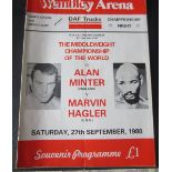 BOXING - 1980 ALAN MINTER V MARVIN HAGLER