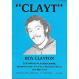 1979 KETTERING V WEST BROMWICH ALBION - ROY CLAYTON TESTIMONIAL