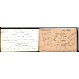 1957 ATHLETIC BILBAO V MANCHESTER UNITED AUTOGRAPHS INCLUDES THE BUSBY BABES DUNCAN EDWARDS ETC